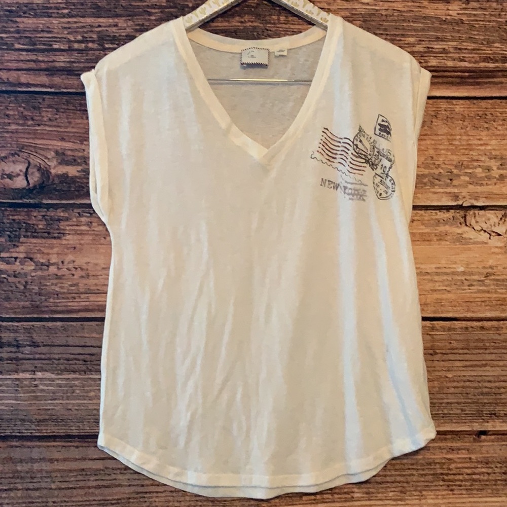 Anthropologie Postmark T Shirt
